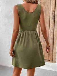 Scoop Neck Wide Strap Mini Tank Dress - Mack and Mav Boutique