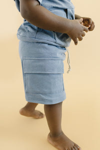 Cargo Shorts Set | Blue