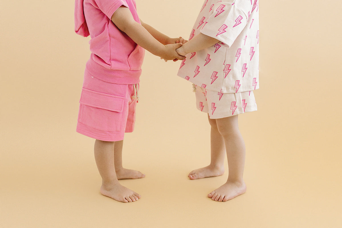Shorts Set | Pink Bolts