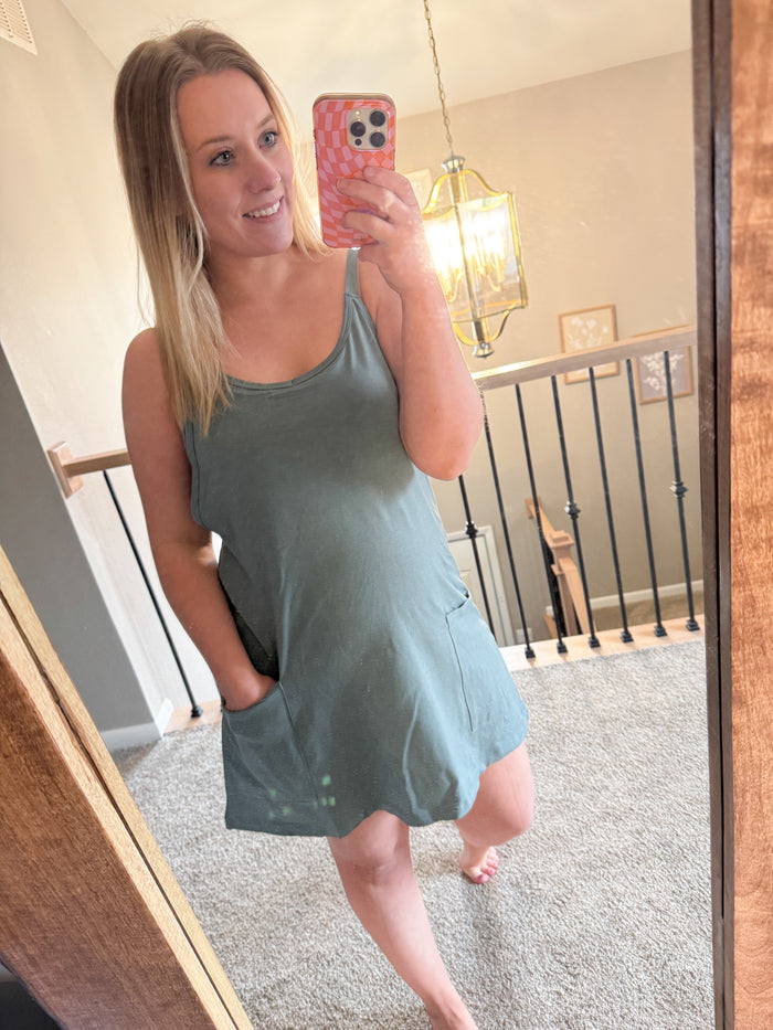 Dress with Built in Romper