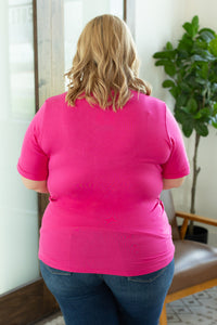 IN STOCK Sophie Pocket Tee - Hot Pink - Mack and Mav Boutique
