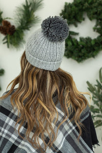 IN STOCK Heathered Gray Beanie - Mack and Mav Boutique