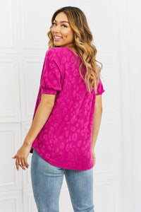 BOMBOM Carnival Vibes Animal Textured Top - Mack and Mav Boutique