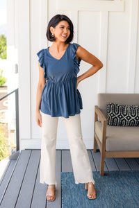 Before Now Ruffled Babydoll Top - Mack and Mav Boutique
