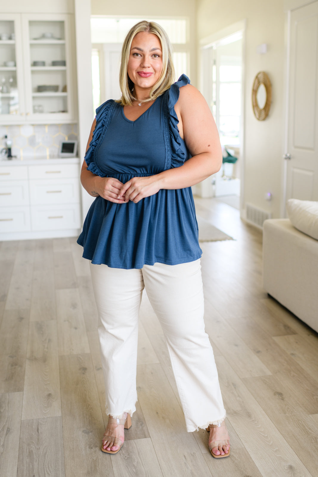 Before Now Ruffled Babydoll Top - Mack and Mav Boutique