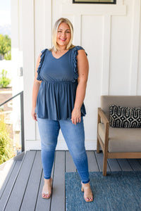 Before Now Ruffled Babydoll Top - Mack and Mav Boutique