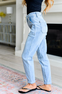 Cooper High Rise Vintage Denim Jogger - Mack and Mav Boutique
