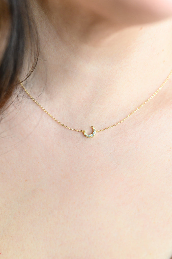 Over the Moon Necklace - Mack and Mav Boutique