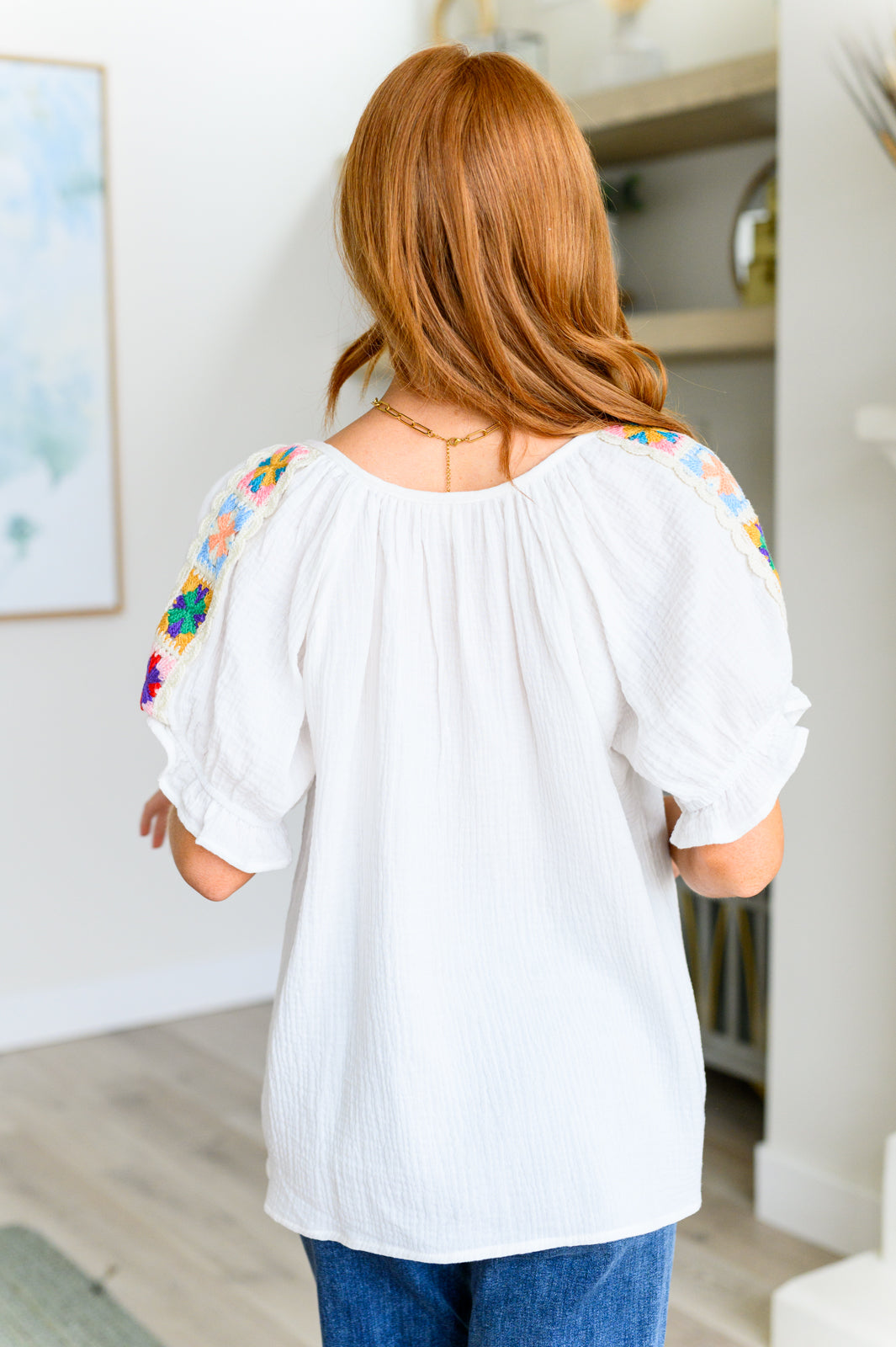 Don't You, Forget About Me Crinkle Knit Blouse - Mack and Mav Boutique