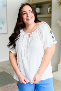 Don't You, Forget About Me Crinkle Knit Blouse - Mack and Mav Boutique