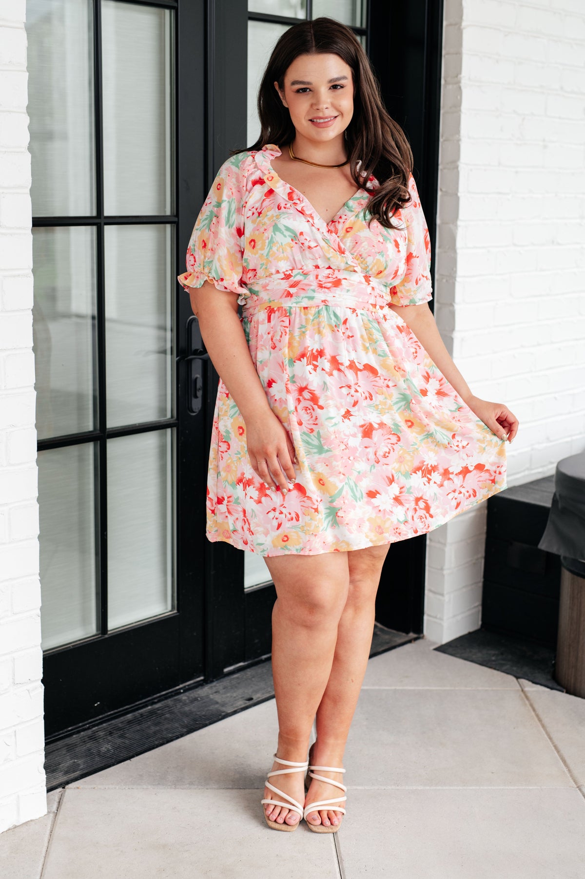 Fancy Free Floral Dress - Mack and Mav Boutique