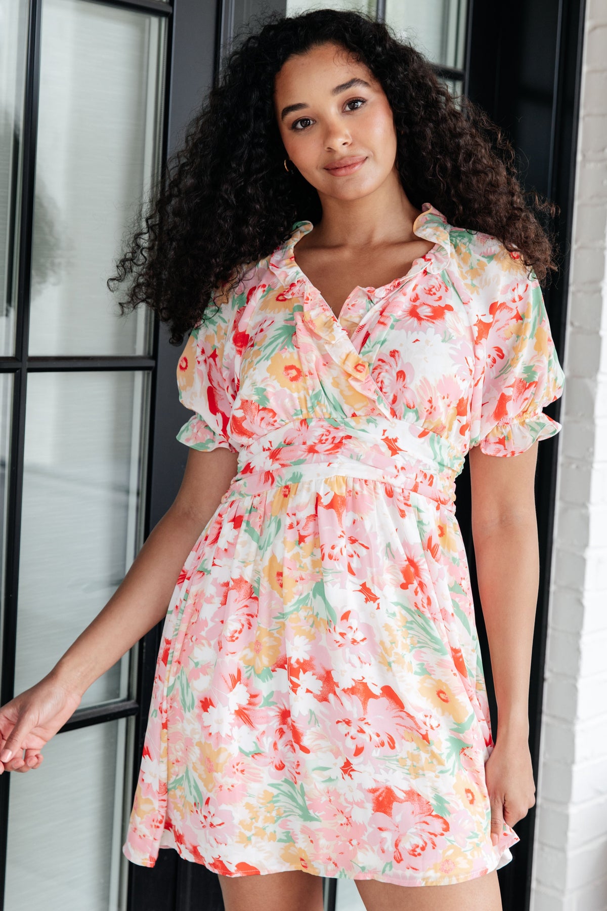 Fancy Free Floral Dress - Mack and Mav Boutique
