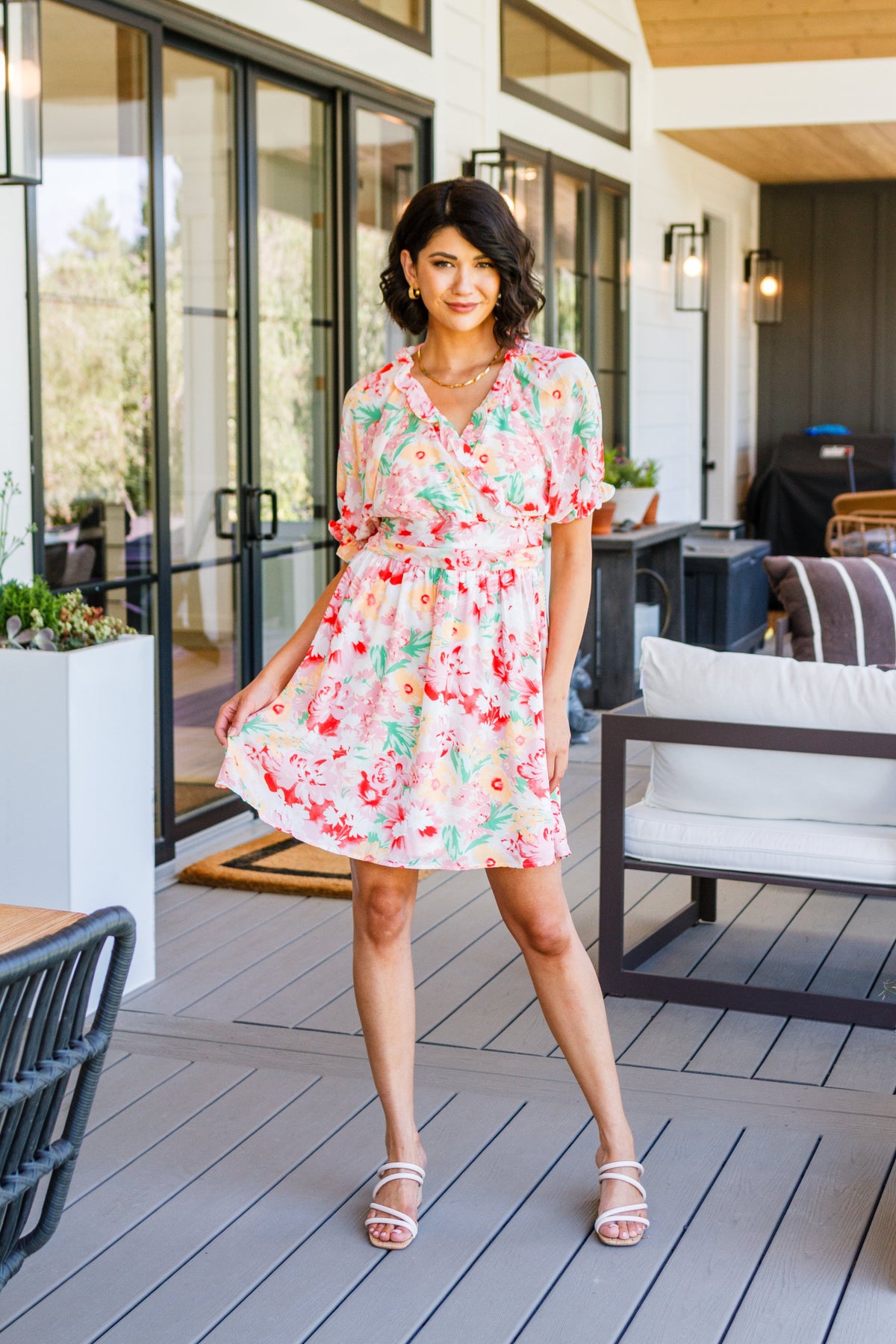 Fancy Free Floral Dress - Mack and Mav Boutique