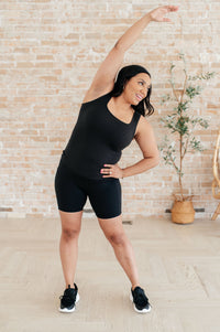 Getting Active Biker Shorts in Black - Mack and Mav Boutique