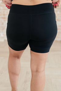 Getting Active Biker Shorts in Black - Mack and Mav Boutique