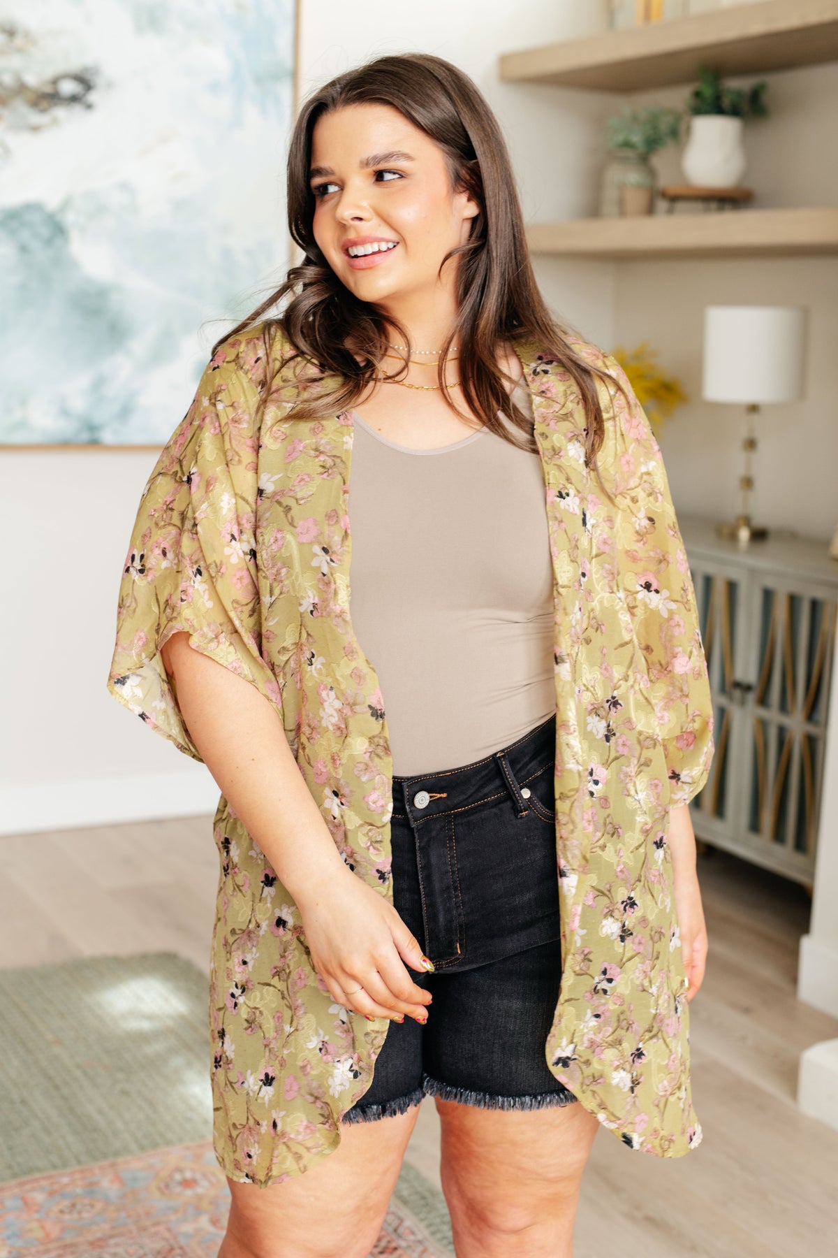 Go Anywhere Floral Kimono - Mack and Mav Boutique