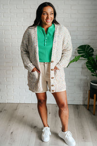 Greensleeves Waffle Knit Henley - Mack and Mav Boutique
