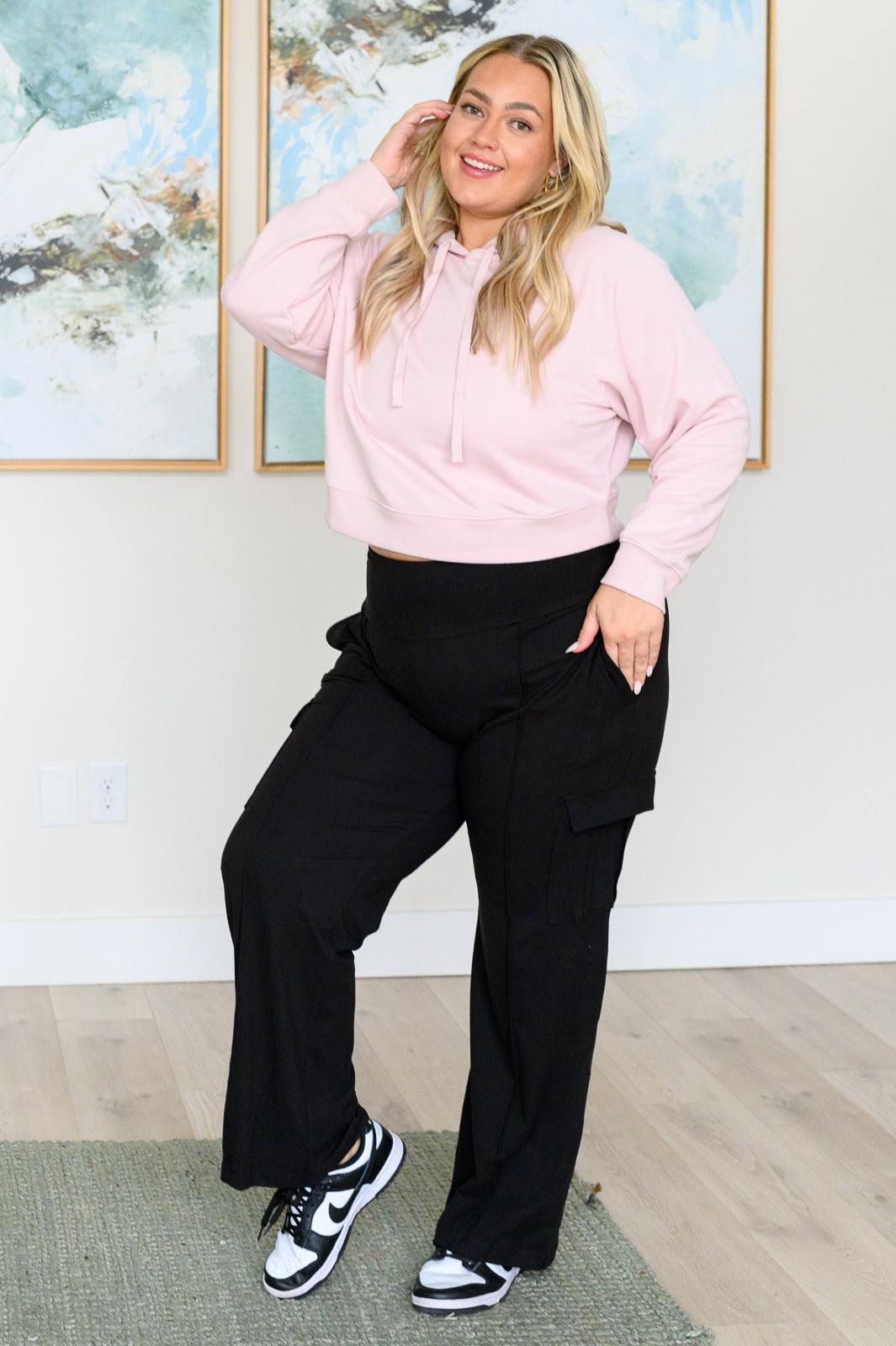 Had Me in the First Half Pullover Hoodie in Baby Pink - Mack and Mav Boutique