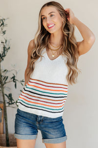 Hope It Never Stops Sweater Knit Tank - Mack and Mav Boutique