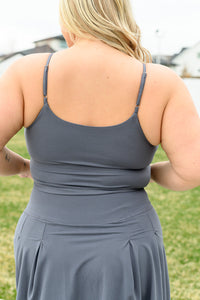 Hot Yoga Tank in Titanium - Mack and Mav Boutique