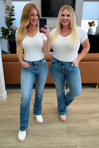 Genevieve Mid Rise Vintage Bootcut Jeans - Mack and Mav Boutique