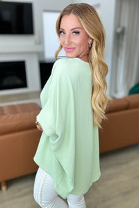 Feels Like Me Dolman Sleeve Top in Sage - Mack and Mav Boutique