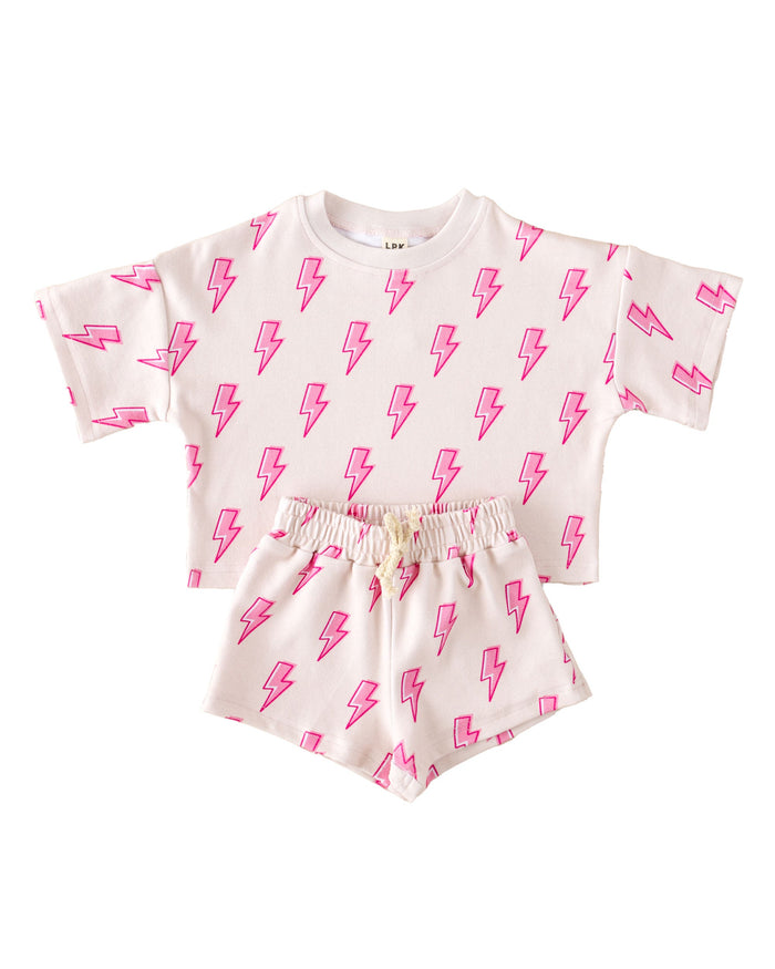 Shorts Set | Pink Bolts