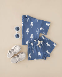 Shorts Set | Blue Bolts
