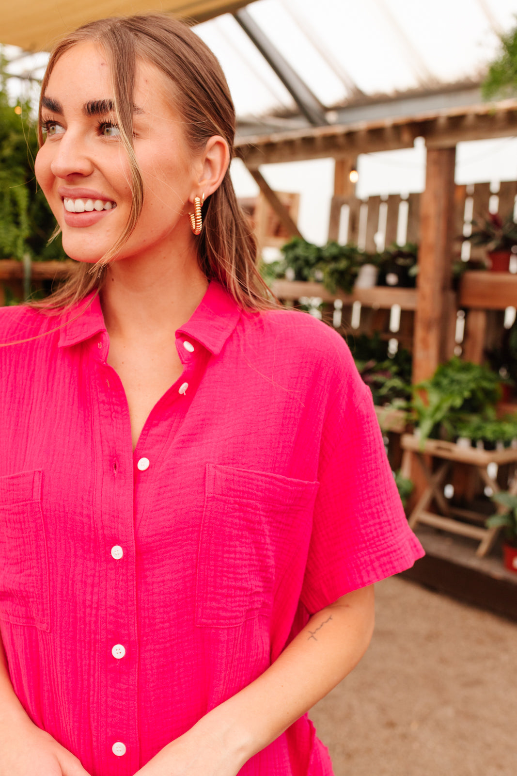 Lively Spirit Button Up - Mack and Mav Boutique