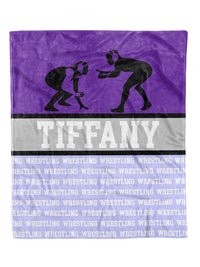 Girls Wrestling Minky Custom Blanket - Mack and Mav Boutique