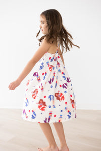 SALE Mer-Made in the USA Ruffle Cross Back Dress