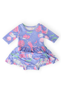 Neon Moon 3/4 Sleeve Twirl Bodysuit
