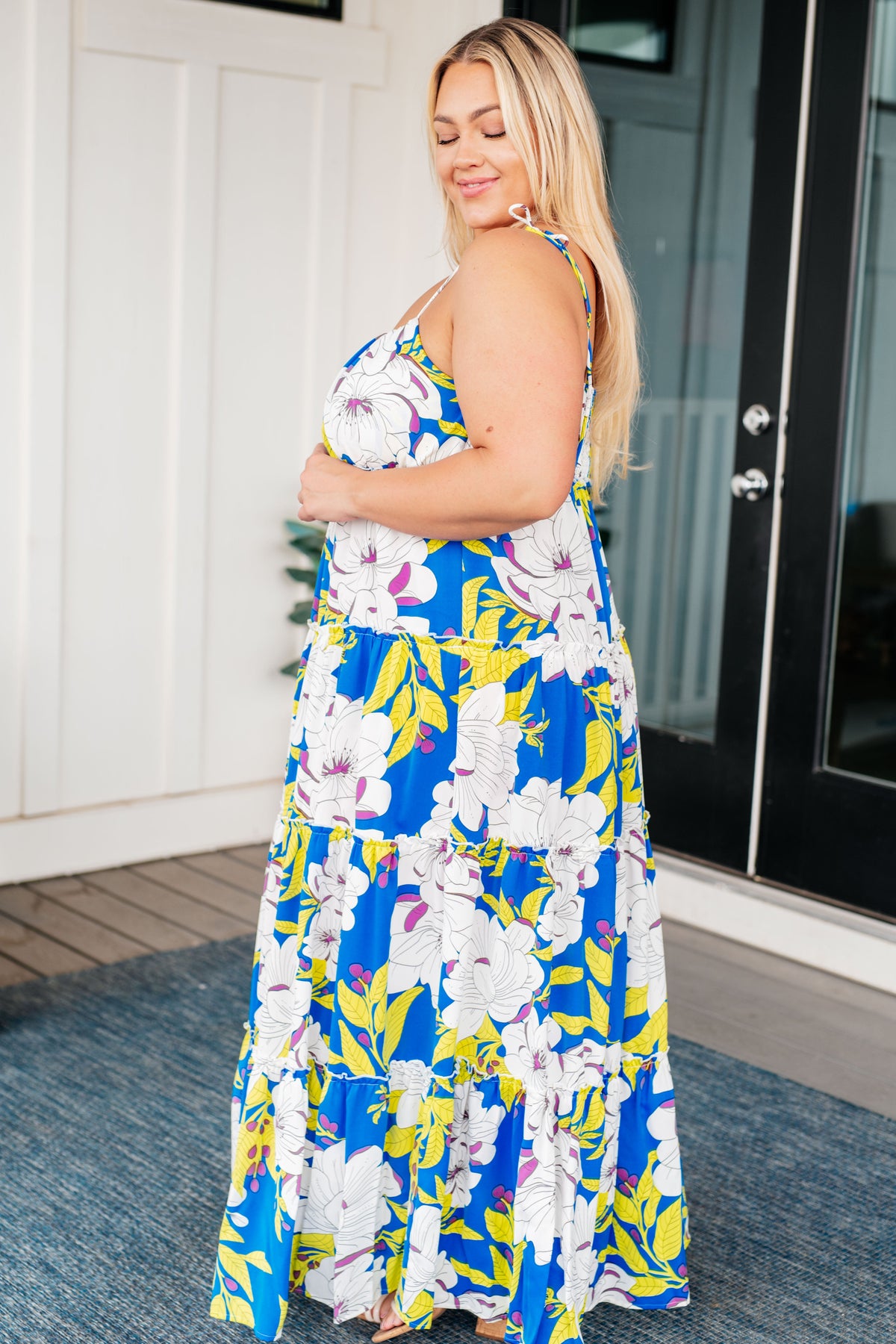 Permanent Holiday Tiered Dress - Mack and Mav Boutique