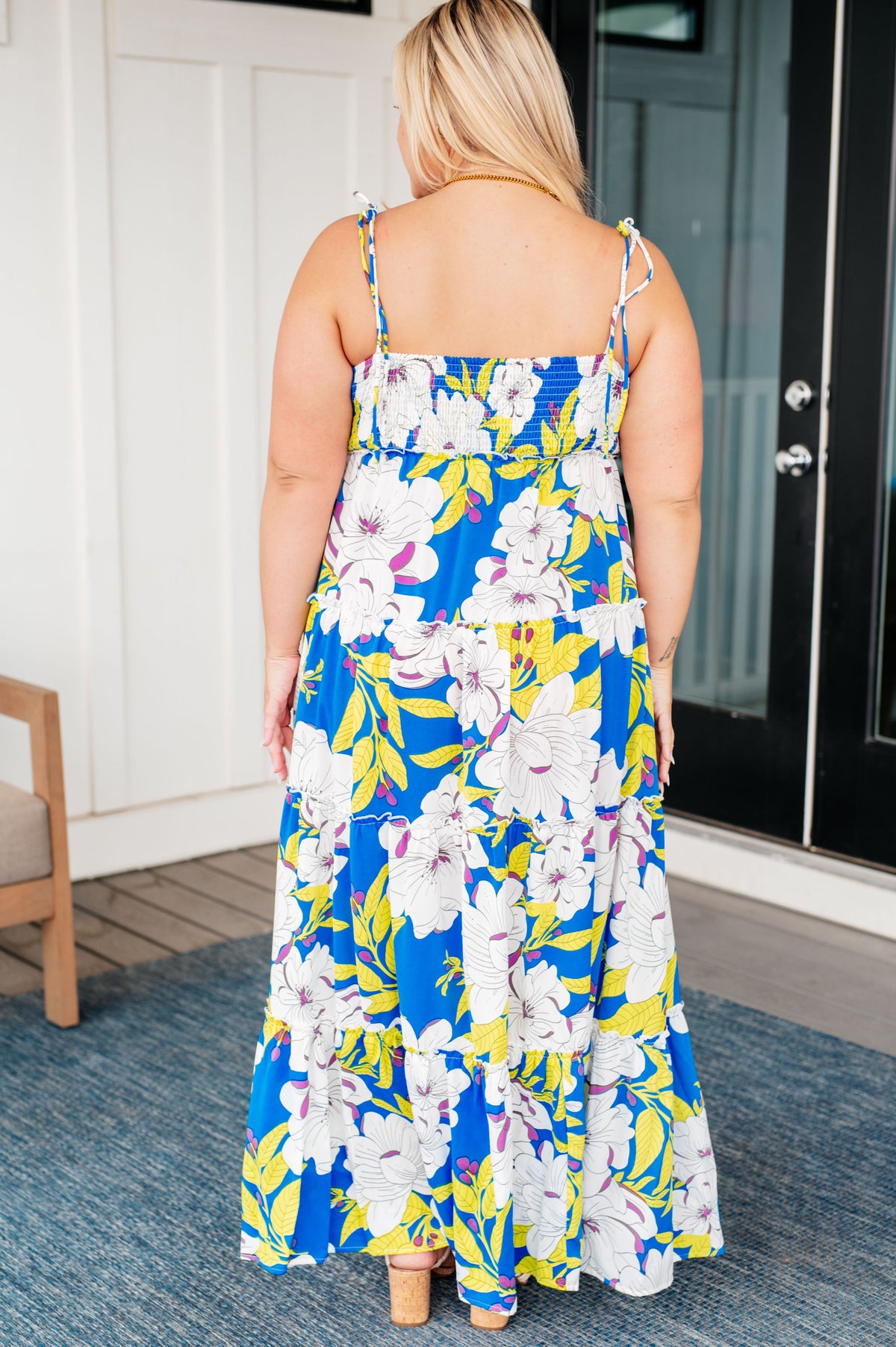 Permanent Holiday Tiered Dress - Mack and Mav Boutique