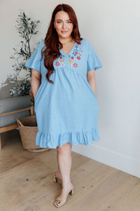 Someone to Care For V-Neck Dress - Mack and Mav Boutique