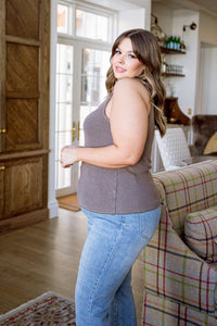 Stay Easy Tank In Bronze - Mack and Mav Boutique