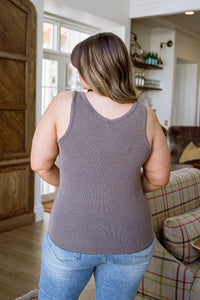 Stay Easy Tank In Bronze - Mack and Mav Boutique