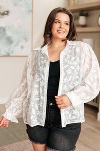 Sweet Serotonin Lace Button Up - Mack and Mav Boutique