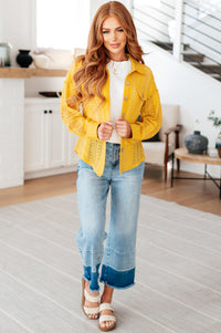 Sweeter Than Nectar Lace Button Down in Honey - Mack and Mav Boutique