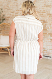 Twisted and Tailored Striped Dress - Mack and Mav Boutique