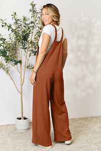 Double Take Full Size Wide Strap Overall with Pockets - Mack and Mav Boutique