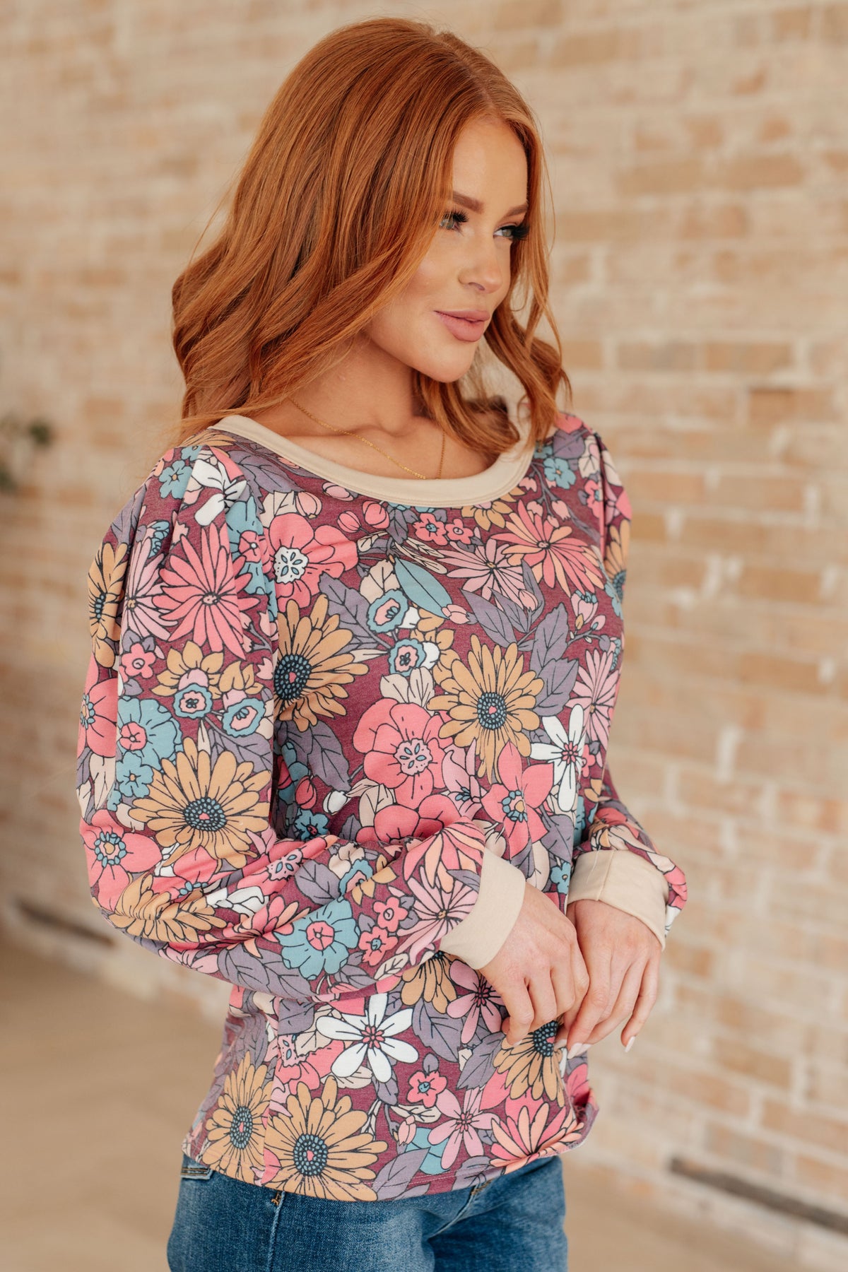 A Florists Dream Long Sleeve Pullover - Mack and Mav Boutique