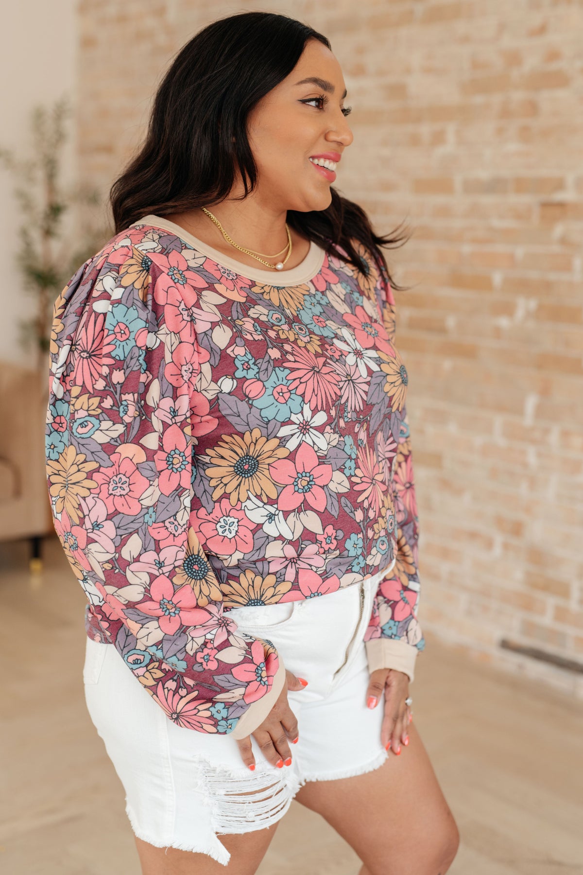 A Florists Dream Long Sleeve Pullover - Mack and Mav Boutique