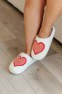 Big Heart Cozy Slippers - Mack and Mav Boutique