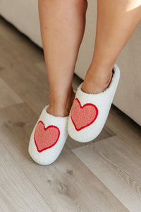 Big Heart Cozy Slippers - Mack and Mav Boutique