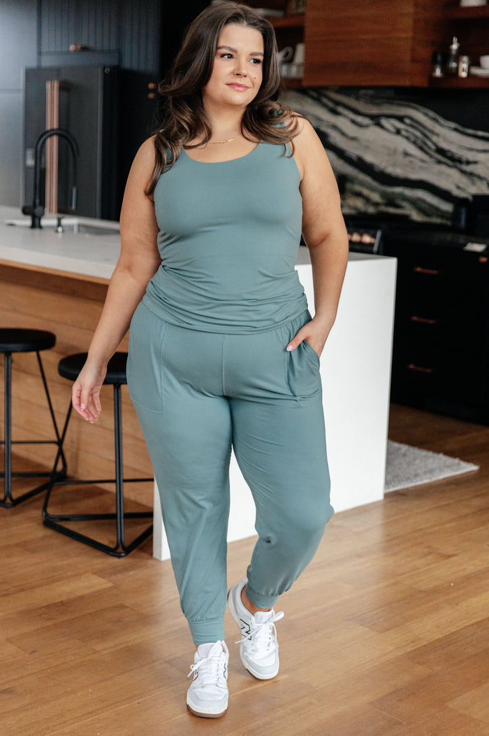 Casual But Cool Tank in Tidewater Teal - Mack and Mav Boutique