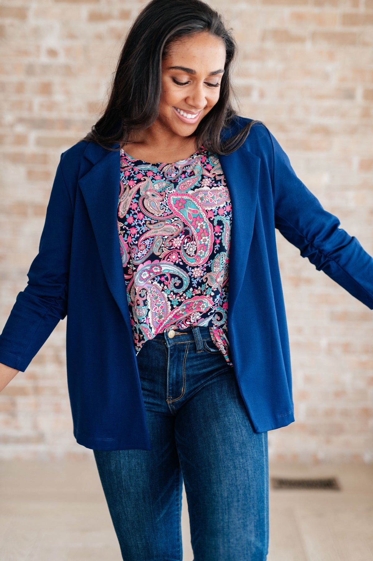 Essentially You Top in Pink Paisley - Mack and Mav Boutique