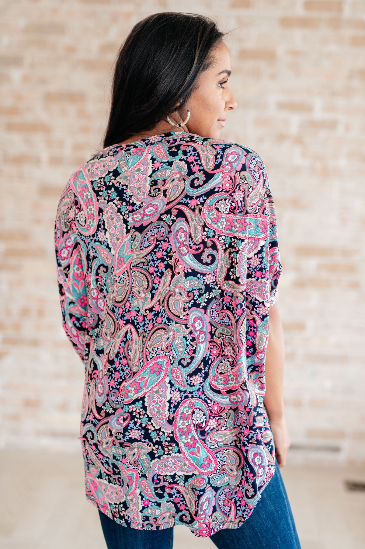 Essentially You Top in Pink Paisley - Mack and Mav Boutique