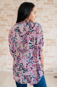 Essentially You Top in Pink Paisley - Mack and Mav Boutique