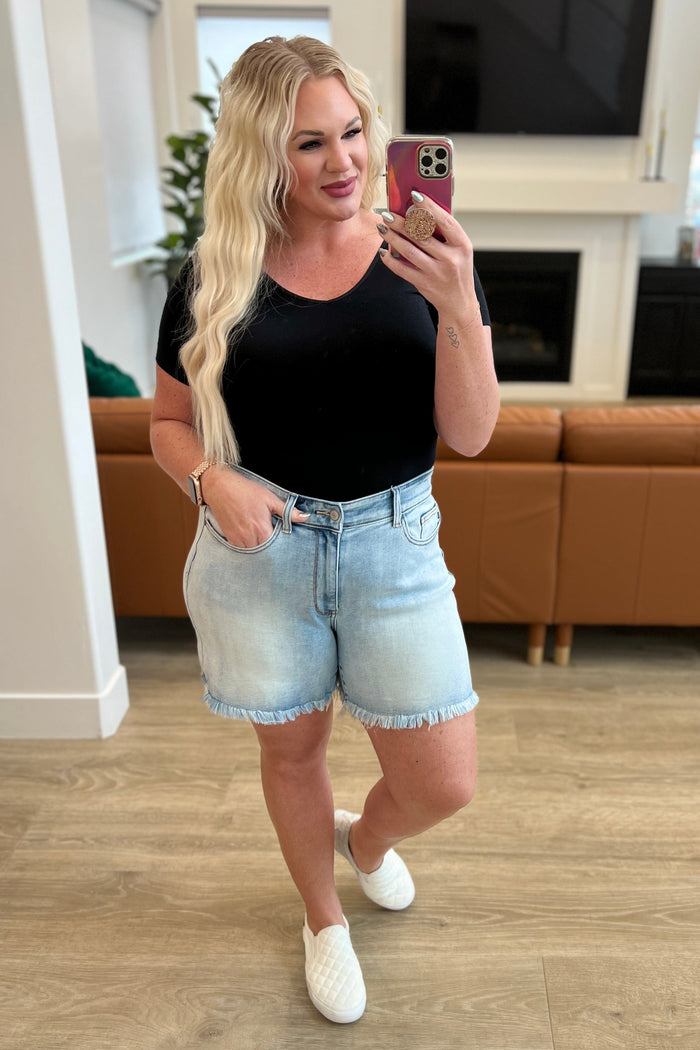 Jenny High Rise Cutoff Dad Shorts - Mack and Mav Boutique